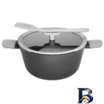 نمای کناری سرویس قابلمه و تابه گرانیت 9 پارچه مدل لیدوما leo پروفایل و ساختار