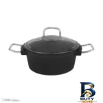 نمای کناری سرویس قابلمه و تابه گرانیتی ۸ پارچه دسینی مدل Ntop-Marula پروفایل و ساختار
