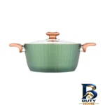نمای کناری سرویس قابلمه و تابه گرانیت 5 پارچه عروس مدل فورج دلوین پروفایل و ساختار