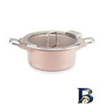 نمای کناری سرویس قابلمه و تابه گرانیت ۲۵ پارچه ام جی اس مدل B کد GB۲۵۱۴ اصل پروفایل و ساختار