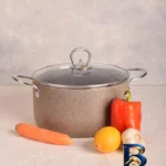 نمای جلو سرویس قابلمه گرانیت ۴ پارچه مدل A۲۴۲۰ اصل طراحی و جزئیات کلیدی