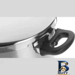 نمای کناری زودپز پارس استیل با کف سه لایه و ظرفیت پروفایل و ساختار