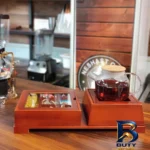 نمای جلو جعبه چای کیسه ای مدل جانان کد 1016 طراحی و جزئیات کلیدی