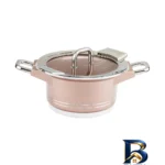 نمای جلو سرویس قابلمه و تابه گرانیت ۲۵ پارچه ام جی اس مدل B کد GB۲۵۱۴ اصل طراحی و جزئیات کلیدی