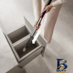 نمای جزئیات جارو شارژی هوشمند دایسون مدل Fluffycones Pencilvac نمای نزدیک رشته ها و بافت