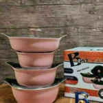 نمای کناری سرویس پخت و پز ۸ پارچه مدل best پروفایل و ساختار