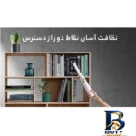 نمای جزئیات جارو شارژی دستی شیائومی مدل SSXCQ۰۱XY با باتری لیتیوم-یونی ۲۰۰۰ میلی آمپر ساعت، توان ۱۲۰ وات، مکش ۱۳۰۰۰ پاسکال، ف