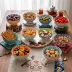 نمای جلو سرویس کاسه دنی هوم کد SE-۰۰۵ مجموعه ۱۰ عددی اصل برچسب بسته و وزن خالص