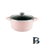نمای جلو سرویس قابلمه و تابه گرانیت ۳۳ پارچه ام جی اس مدل B طراحی و جزئیات کلیدی
