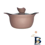 نمای بسته بندی سرویس قابلمه و تابه چدنی ۱۰ پارچه پارتینگ مدل NANO برچسب و بسته بندی