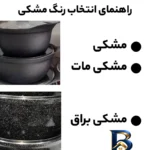 نمای جلو سرویس پخت و پز ۸ پارچه مدل Bst طراحی و جزئیات کلیدی