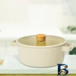 نمای کناری سرویس قابلمه نیوفلیم FIKA با روکش سرامیکی و نچسب پروفایل و ساختار