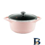نمای کناری سرویس قابلمه و تابه گرانیت ۳۳ پارچه ام جی اس مدل B پروفایل و ساختار