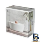 نمای جزئیات قابلمه نیوفلیم مدل Stockpot سایز 18 حرکت و نصب پشتی