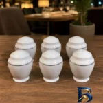 نمای جزئیات نمک پاش و فلفل چینی مدل کد 03 بسته 6 عددی پرداخت و جزئیات مواد