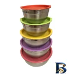 نمای جزئیات لگن آشپزخانه مدل SALAD BOWL ست 5 عددی پرداخت و جزئیات مواد