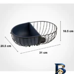نمای جزئیات سبد میوه مدل بیضی کد DH۲۳۴۸ اصل پرداخت و جزئیات مواد