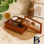 نمای جزئیات جعبه چای کیسه ای مدل ۶ پارت BX۰۳۰۴۱ اصل پرداخت و جزئیات مواد