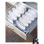 نمای جزئیات نگهدارنده بشقاب ملونی مدل 90 با طراحی زیبا پرداخت و جزئیات مواد