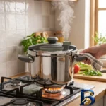 نمای جزئیات زودپز برقی Vita با ظرفیت و بدنه استیل پرداخت و جزئیات مواد