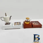 نمای جزئیات جعبه دمنوش چوبی مدل جانان پرداخت و جزئیات مواد