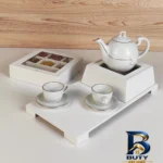 نمای جزئیات جعبه چای کیسه ای دکورستیک مدل جانان کد 1005 پرداخت و جزئیات مواد