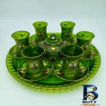 نمای جزئیات سرویس چای خوری ۱۵ پارچه ۶ نفره مدل شاه عباسی پرداخت و جزئیات مواد