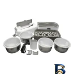 نمای جزئیات ظرف غذا برقی مدل GS-M-Foodie Pot-۲۱۳۳۰۵ اصل پرداخت و جزئیات مواد