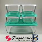 نمای جزئیات ظرف نگهدارنده پاشاباغچه مدل COMBO مجموعه ۵ عددی پرداخت و جزئیات مواد