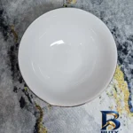 نمای جزئیات کاسه آبگوشت خوری مدل 6/5 خط طلا کد 360019 مجموعه ۶ عددی پرداخت و جزئیات مواد