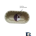 نمای جزئیات قالب کیک بیضی مدل شارلوت به گز پرداخت و جزئیات مواد