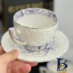 نمای جزئیات سرویس چای خوری ۱۲ پارچه ۶ نفره شاهین مدل Dantella B پرداخت و جزئیات مواد