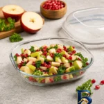 نمای جزئیات ظرف نگهدارنده شیشه ای لیمون کد ۲۴۷۱ مناسب برای قراردادن در مایکروویو، یخچال، فریزر مجموعه ۳ عددی اصل پرداخت و جزئ