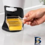 نمای جزئیات ظرف روغن مدل فشاری اصل پرداخت و جزئیات مواد