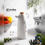 نمای جزئیات ظرف روغن کیچن کارولین مدل V.OIL پرداخت و جزئیات مواد
