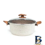 نمای جزئیات قابلمه اِویز سوینگ با روکش گرانیتی و در شیشه ای پرداخت و جزئیات مواد