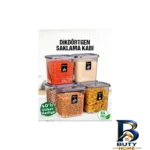 نمای جزئیات ظرف نگهدارنده مدل jumbo ست 6 عددی پرداخت و جزئیات مواد