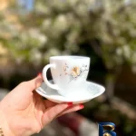 نمای جزئیات ست فنجان و نعلبکی ۱۲ پارچه لاو مدل FKFB۲۱۰FKBD۵۸-۶B اصل پرداخت و جزئیات مواد