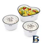 نمای بسته بندی کاسه وینتیج مجموعه ۳ عددی مهر و پرداخت کیسه