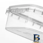 نمای جزئیات ظرف نگهدارنده پلاستیک مدل 400cc ماکروویوی بسته 50 عددی پرداخت و جزئیات مواد