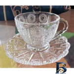 نمای جزئیات ست فنجان و نعلبکی ۱۲ پارچه مدل پی کی کد ۱۳۶۹ پرداخت و جزئیات مواد