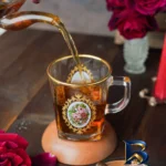 نمای جزئیات لیوان بلینک مکس مدل کار لب طلایی گل سرخ کد 68 بسته ۶ عددی پرداخت و جزئیات مواد