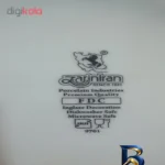 نمای جزئیات سرویس چای خوری ۱۲ پارچه چینی زرین ایران مدل ریوا پلاتینی پرداخت و جزئیات مواد