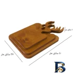 نمای جزئیات تخته سرو مدل گوزن کد 038 مجموعه سه عددی پرداخت و جزئیات مواد