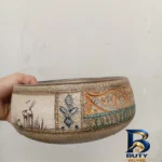 نمای بسته بندی کاسه مدل پتینه کاری اصل مهر و پرداخت کیسه