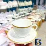نمای جزئیات سرویس چایخوری ۱۲پارچه شش نفره مدل مونتانا پرداخت و جزئیات مواد