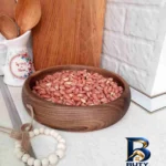 نمای بسته بندی کاسه چوبی طرح خمره ای مدل کد ۲۸ مهر و پرداخت کیسه