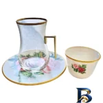نمای جزئیات سرویس چای خوری ۱۸ پارچه تویگار مدل Rose White پرداخت و جزئیات مواد