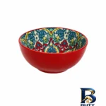 نمای بسته بندی کاسه گرد طرح گلستان مدل سنتی مهر و پرداخت کیسه