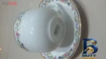 نمای جزئیات ست فنجان و نعلبکی ۱۲ پارچه چینی زرین ایران مدل گلستان درجه یک پرداخت و جزئیات مواد